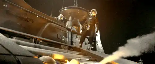 du feu dans l'espace