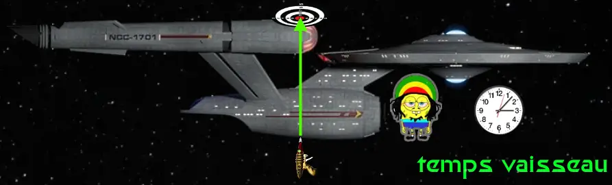 Bob Kirk mesure la hauteur de l'Enterprise