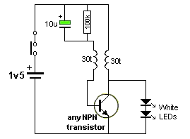 Joule Thief clignotant