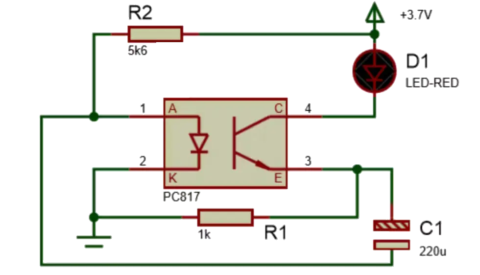 capacité dans la LED